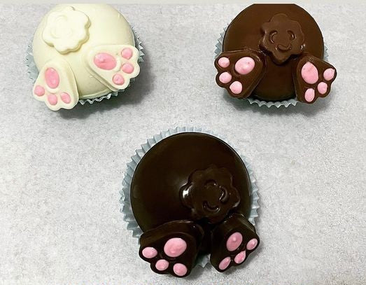 Easter Bunny Tail Hot Chocolate Bombs