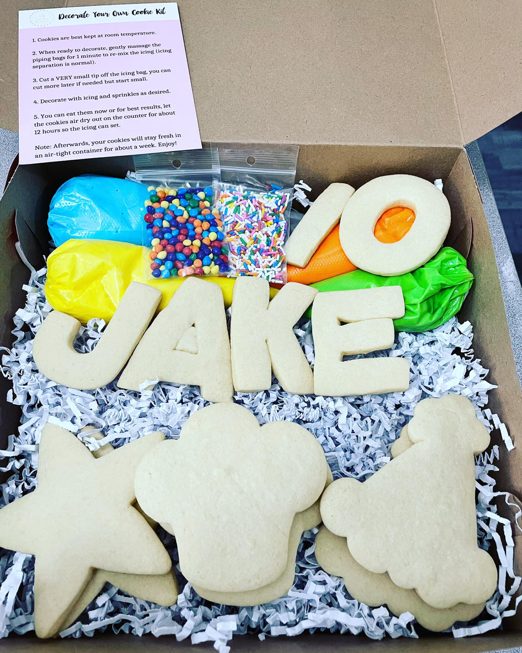 Decorate Your Own Cookie Kit - Customized Birthday