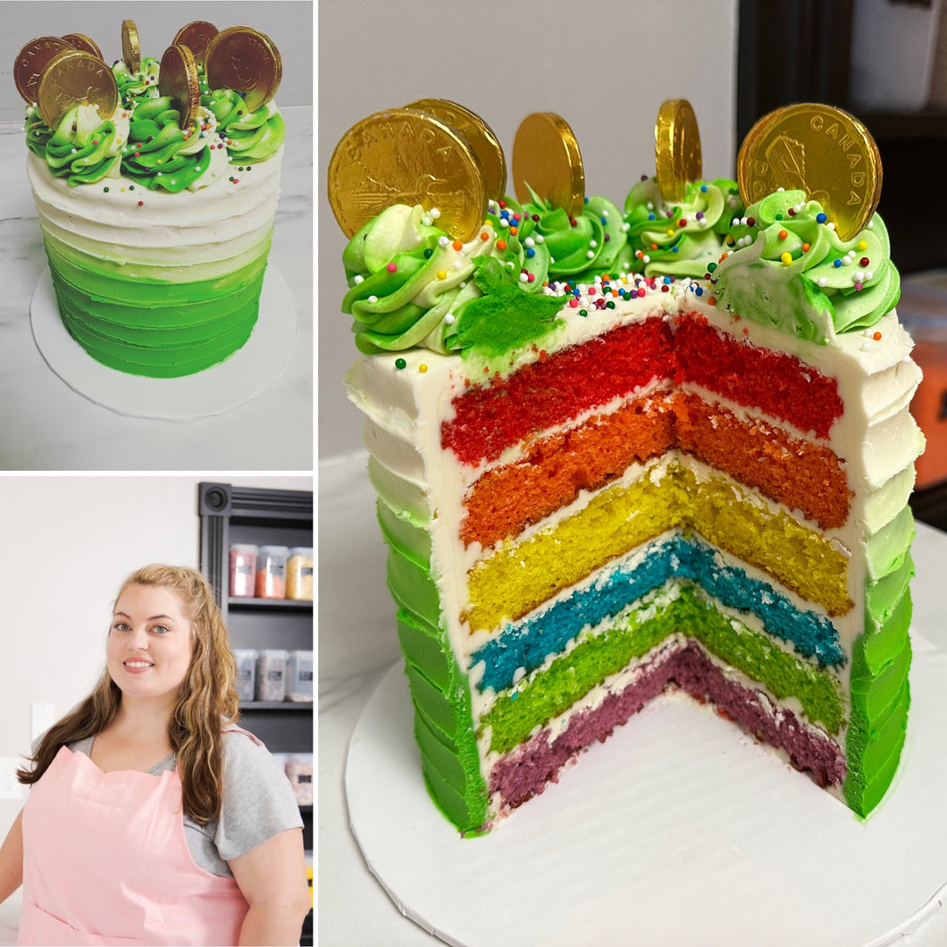 St. Patrick's Day Rainbow Cake